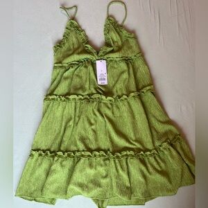Mini green dress NWT size Large